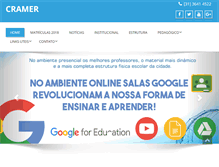Tablet Screenshot of cramer.com.br